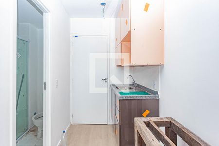 Cozinha de apartamento para alugar com 1 quarto, 18m² em Vila Moraes, São Paulo