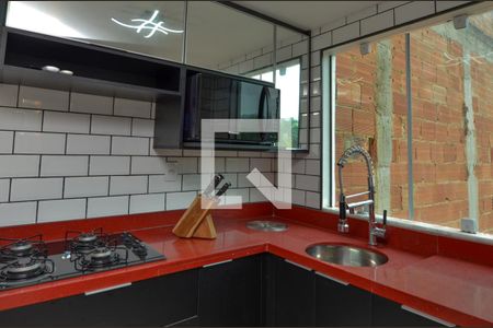 Cozinha de apartamento para alugar com 1 quarto, 35m² em Vargem Grande, Rio de Janeiro
