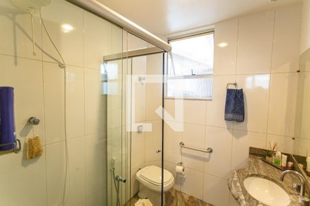 Banheiro da Suíte de apartamento à venda com 4 quartos, 150m² em Santo Antônio, Belo Horizonte