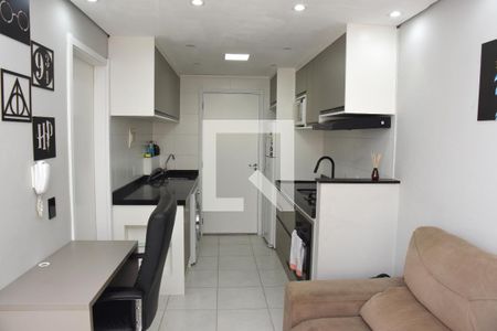 Sala/Cozinha de apartamento à venda com 1 quarto, 28m² em Jardim Prudência, São Paulo