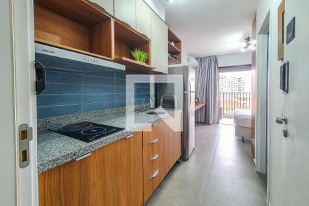 entrada cozinha de kitnet/studio para alugar com 1 quarto, 24m² em Vila Mariana, São Paulo