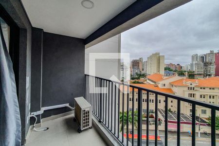 varanda de kitnet/studio para alugar com 1 quarto, 24m² em Vila Mariana, São Paulo