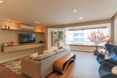 Sala de apartamento à venda com 2 quartos, 120m² em Brooklin, São Paulo