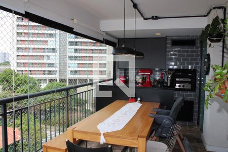 Varanda gourmet de apartamento à venda com 3 quartos, 91m² em Vila Anastácio, São Paulo