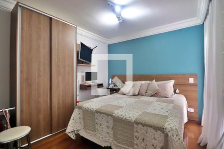 Suíte - Quarto 1 de apartamento à venda com 3 quartos, 105m² em Parque das Nações, Santo André