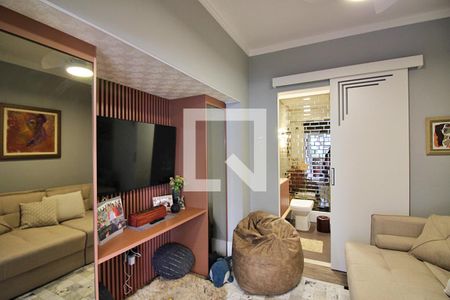Sala de TV de apartamento à venda com 3 quartos, 127m² em Jardim Chácara Inglesa, São Bernardo do Campo