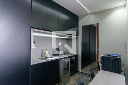 Cozinha de apartamento para alugar com 1 quarto, 40m² em Vale do Sereno, Nova Lima