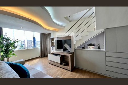 sala 1 de apartamento à venda com 3 quartos, 188m² em Silveira, Belo Horizonte