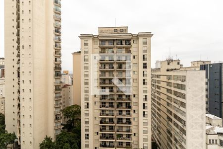 Vista da Sala de apartamento à venda com 4 quartos, 107m² em Higienópolis, São Paulo