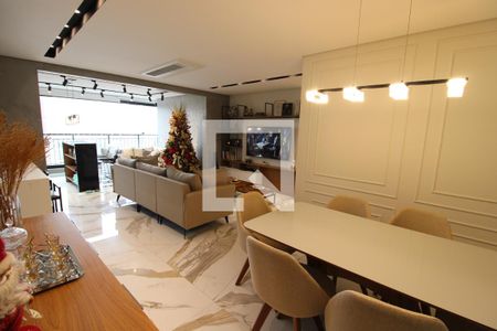 Sala integrada com Cozinha e Área Gourmet de apartamento à venda com 3 quartos, 108m² em Santa Teresinha, São Paulo