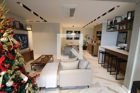 Sala integrada com Cozinha e Área Gourmet de apartamento à venda com 3 quartos, 108m² em Santa Teresinha, São Paulo