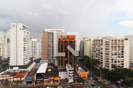 Vista da Sala de apartamento à venda com 1 quarto, 50m² em Moema, São Paulo