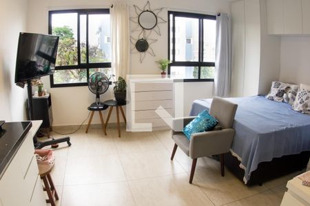Sala/Quarto/Cozinha de kitnet/studio para alugar com 1 quarto, 26m² em Pinheiros, São Paulo