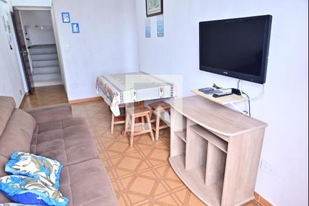 Sala de apartamento para alugar com 1 quarto, 52m² em Caiçara, Praia Grande