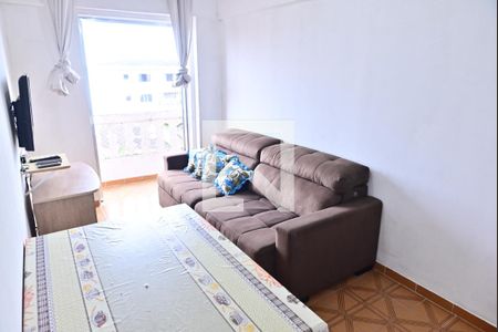 Sala de apartamento para alugar com 1 quarto, 52m² em Caiçara, Praia Grande