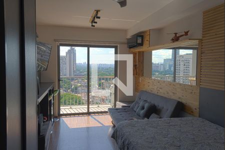 Sala/Quarto de kitnet/studio para alugar com 1 quarto, 27m² em Pinheiros, São Paulo