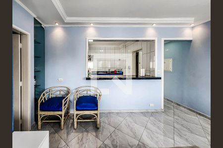 Sala de apartamento para alugar com 3 quartos, 118m² em Jardim Las Palmas, Guarujá