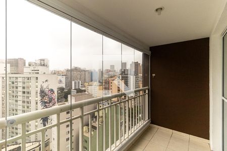 Varanda de apartamento à venda com 2 quartos, 59m² em Vila Buarque, São Paulo