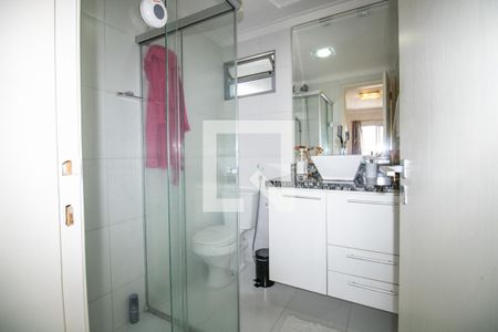 Banheiro, panorâmica  de apartamento à venda com 2 quartos, 68m² em Moema, São Paulo