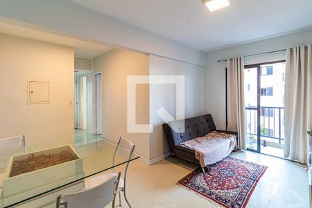 Sala de apartamento à venda com 3 quartos, 69m² em Vila Indiana, São Paulo