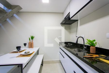 Sala/Cozinha/Área de serviço de kitnet/studio para alugar com 1 quarto, 35m² em Silveira, Santo André