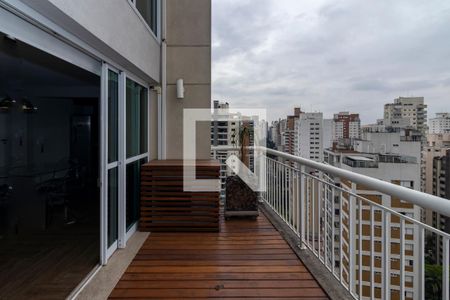 Varanda Sala 1 de apartamento para alugar com 1 quarto, 116m² em Moema, São Paulo