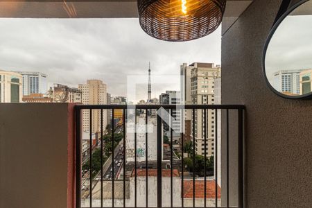 Varanda de apartamento à venda com 1 quarto, 38m² em Consolação, São Paulo