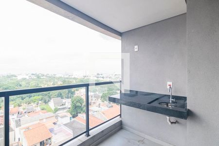 Varanda de apartamento à venda com 3 quartos, 90m² em Vila Assunção, Santo André