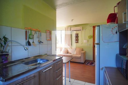 Cozinha de apartamento à venda com 2 quartos, 48m² em Arroio da Manteiga, São Leopoldo