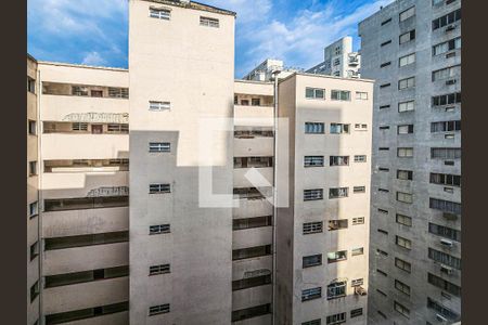  Vista Sala de apartamento para alugar com 1 quarto, 77m² em Embaré, Santos