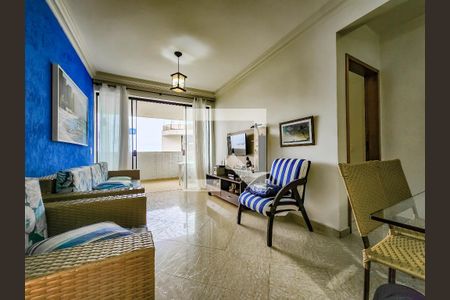 Sala de apartamento para alugar com 2 quartos, 97m² em Mar E Céu, Guarujá