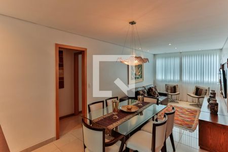 Sala de apartamento à venda com 3 quartos, 82m² em Funcionários, Belo Horizonte