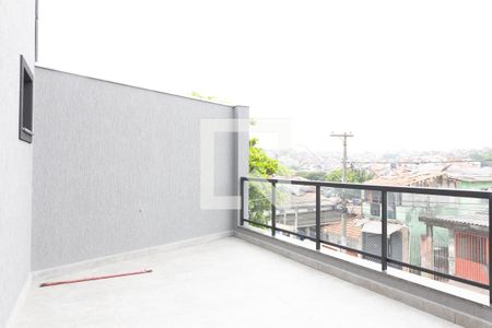 Varanda da Sala de casa à venda com 2 quartos, 132m² em Parque João Ramalho, Santo André