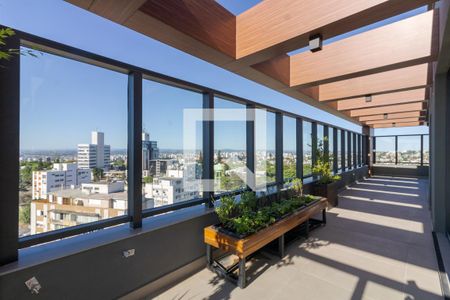 Terraço de kitnet/studio à venda com 1 quarto, 41m² em Petrópolis, Porto Alegre