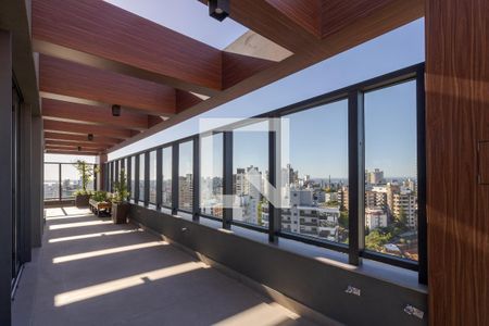 Terraço de kitnet/studio à venda com 1 quarto, 32m² em Petrópolis, Porto Alegre