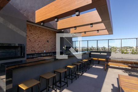 Área comum - Churrasqueira de kitnet/studio à venda com 1 quarto, 32m² em Petrópolis, Porto Alegre