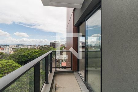 Varanda de kitnet/studio à venda com 1 quarto, 41m² em Petrópolis, Porto Alegre