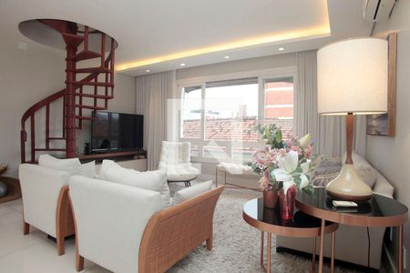 Sala de Estar 1 de apartamento à venda com 3 quartos, 235m² em Auxiliadora, Porto Alegre