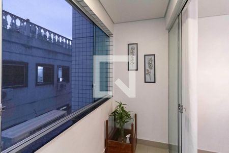 Varanda da sala de apartamento à venda com 3 quartos, 95m² em Castelo, Belo Horizonte
