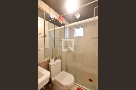 Suíte - Banheiro do Quarto 1 de apartamento para alugar com 3 quartos, 80m² em Campestre, Santo André