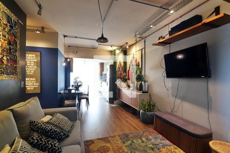 Sala de apartamento para alugar com 3 quartos, 80m² em Campestre, Santo André