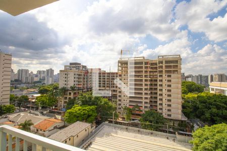 Sala, vista  de kitnet/studio à venda com 1 quarto, 21m² em Indianópolis, São Paulo