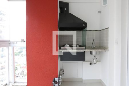 Varanda Gourmet de apartamento à venda com 3 quartos, 78m² em Campestre, Santo André