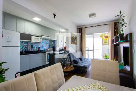 Sala de apartamento para alugar com 2 quartos, 57m² em Vila Homero Thon, Santo André