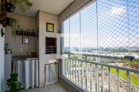 Varanda gourmet de apartamento para alugar com 2 quartos, 57m² em Vila Homero Thon, Santo André