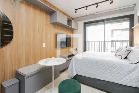 Sala/ quarto de kitnet/studio para alugar com 1 quarto, 24m² em Brooklin Paulista, São Paulo