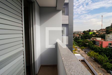 Varanda do Quarto de apartamento à venda com 1 quarto, 47m² em Buritis, Belo Horizonte