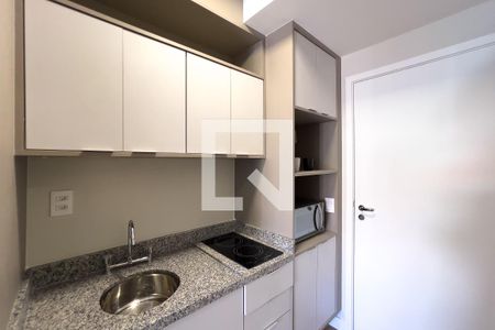 Cozinha de kitnet/studio para alugar com 1 quarto, 22m² em Vila Mariana, São Paulo