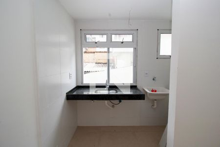 Cozinha de apartamento à venda com 2 quartos, 48m² em Santa Efigênia, Belo Horizonte