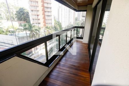 Varanda da Sala de apartamento à venda com 2 quartos, 110m² em Vila Andrade, São Paulo